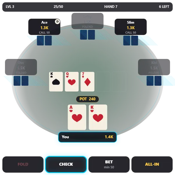 Poker screenshot
