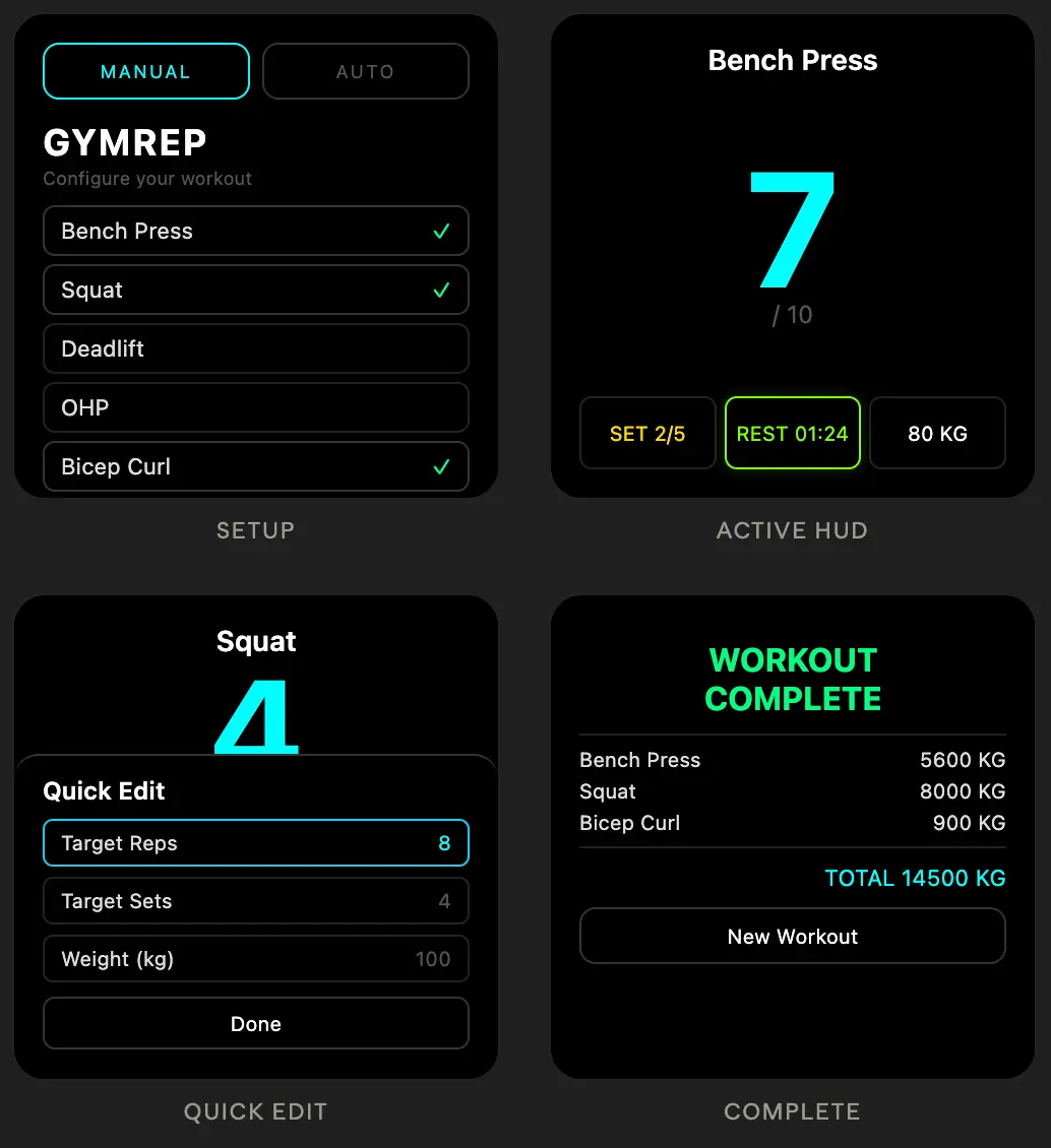 GymRep screenshot