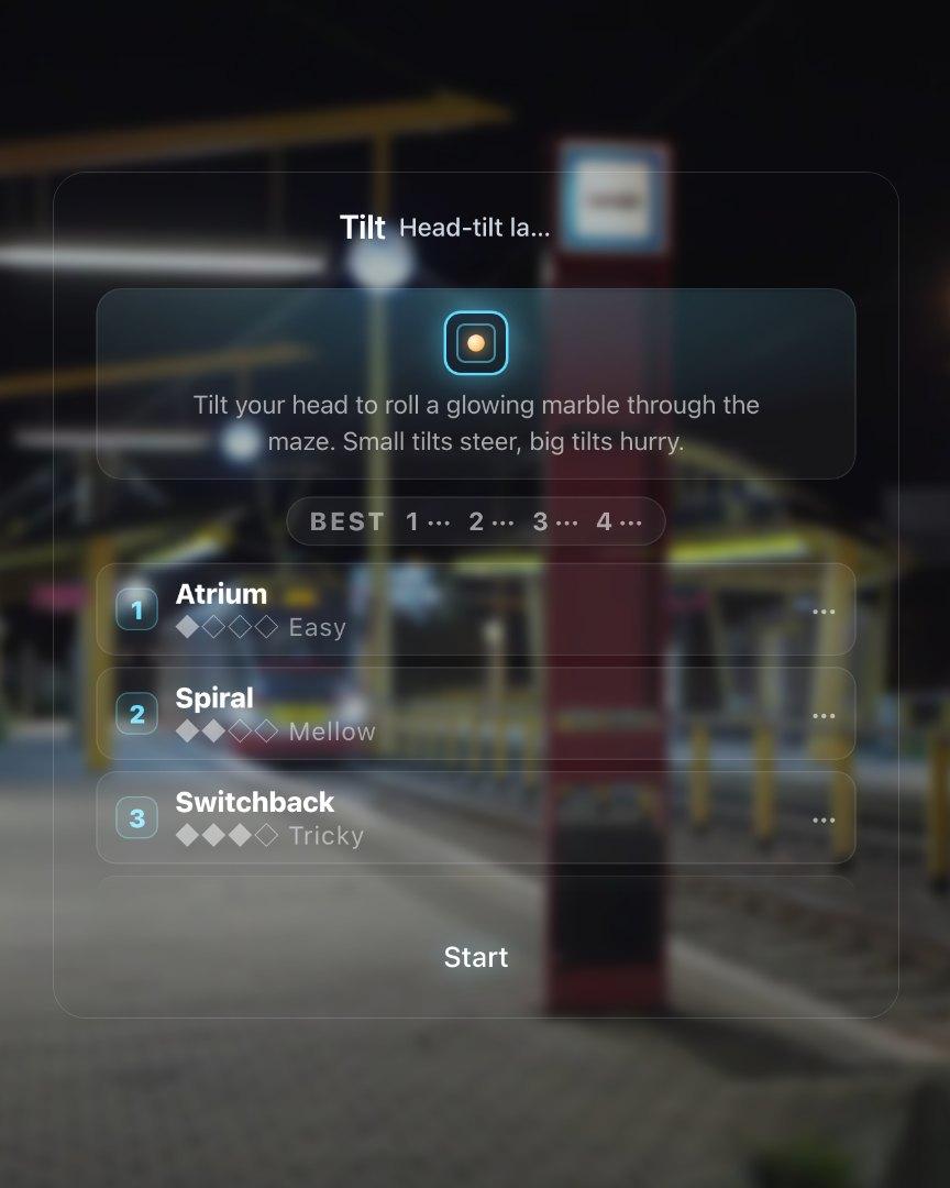 Tilt screenshot 1