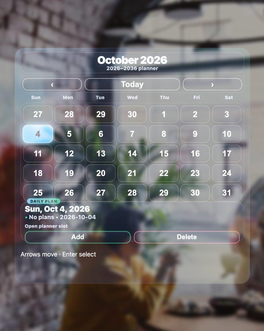 10-Year Calendar screenshot