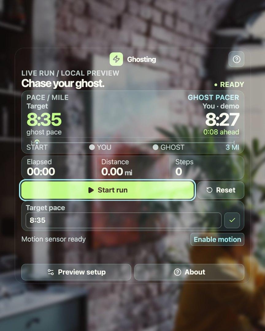 Ghosting screenshot