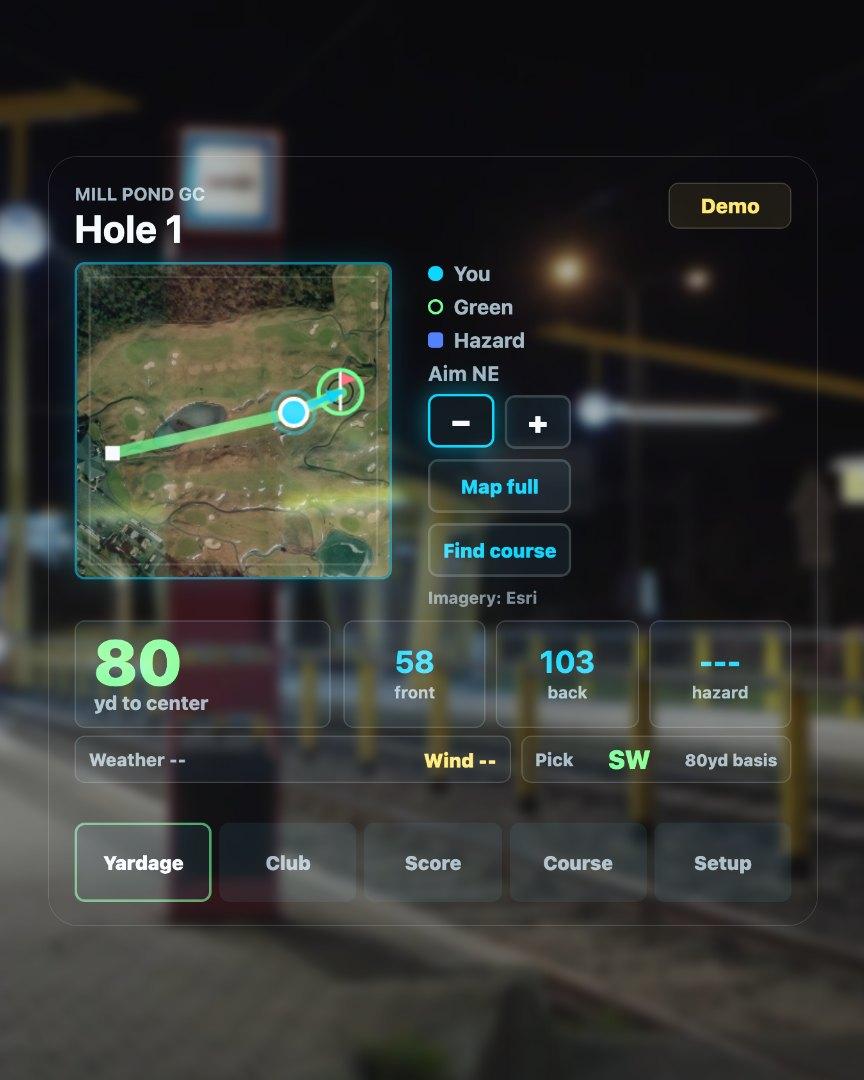 Golf HUD screenshot