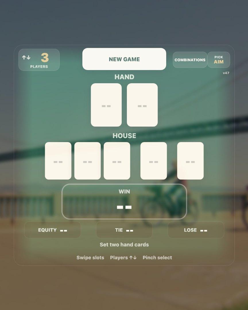 HMD Poker Odds screenshot