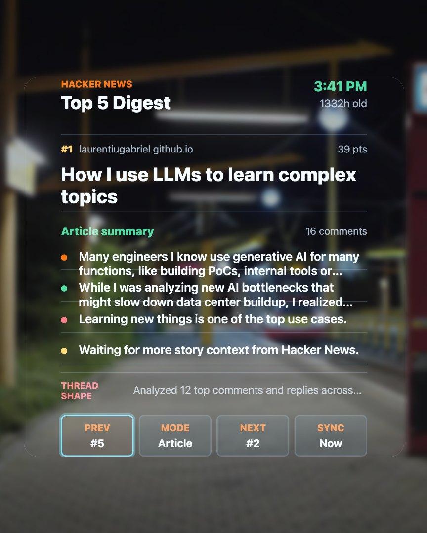 HN Digest screenshot