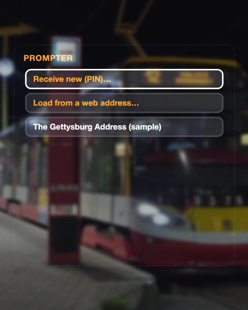Prompter screenshot