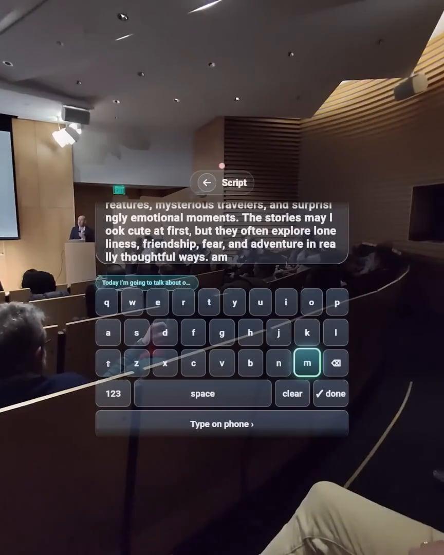 Teleprompter screenshot