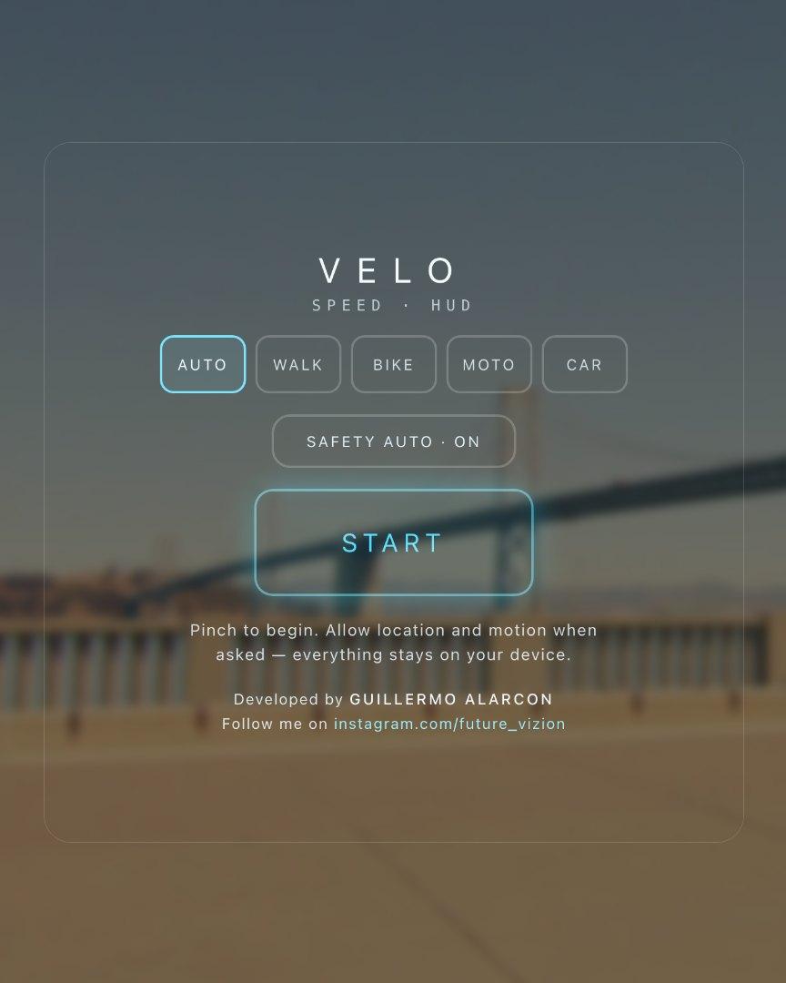 VELO Speed HUD screenshot