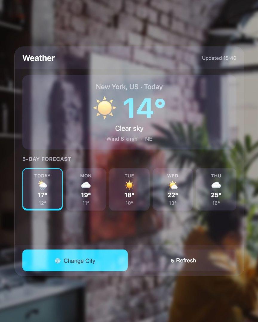Weather Dashboard screenshot